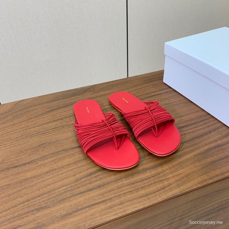 صندل شبكي روماني من ذا رو 2025 بتصميم بسيط - KFY00210