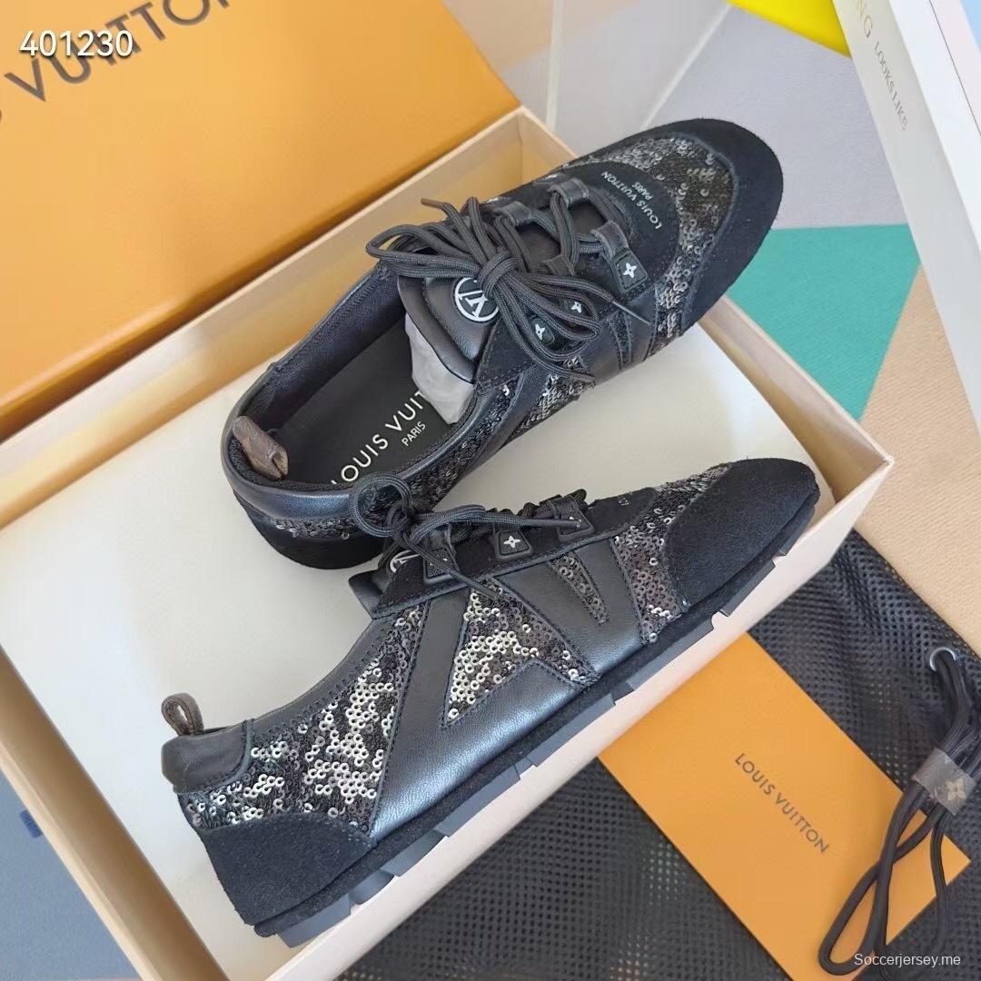 لويس فويتون سنيكرينا سنيكرينا سنيكرينا سنيكرز باليه إصدار ثنائي مع رقاقة - AS00350