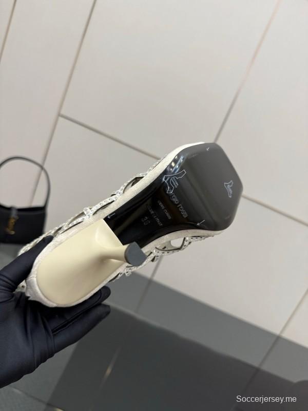 صندل سيرجيو روسي صندل حورية البحر 2025 من مجموعة SS صندل بكعب عالٍ أنيق بشبكة صيد السمك - KFY00470