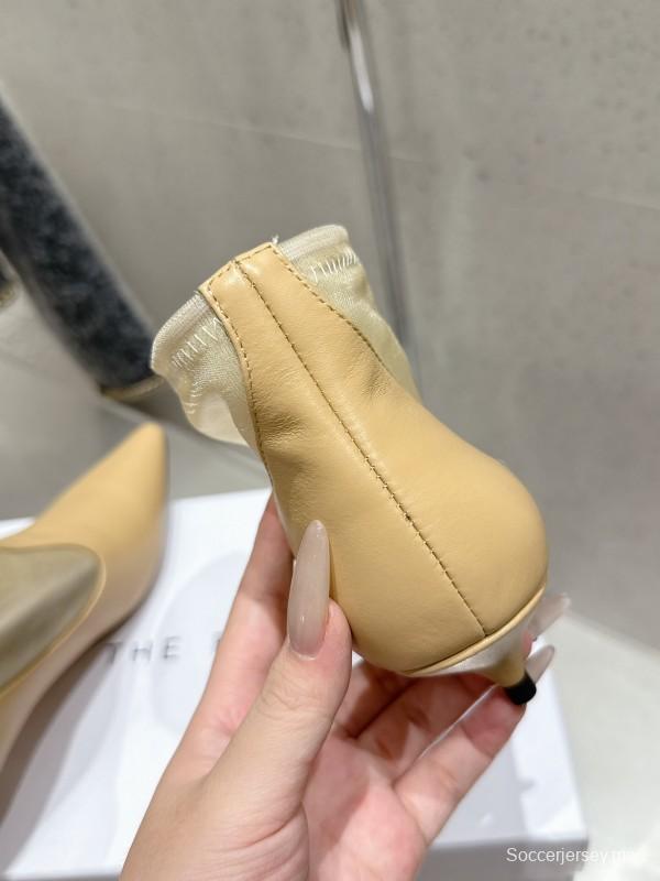 صندل بكعب شبكي بكعب عالٍ شبكي بكعب صغير من ثيرو 2025SS - KFY00320