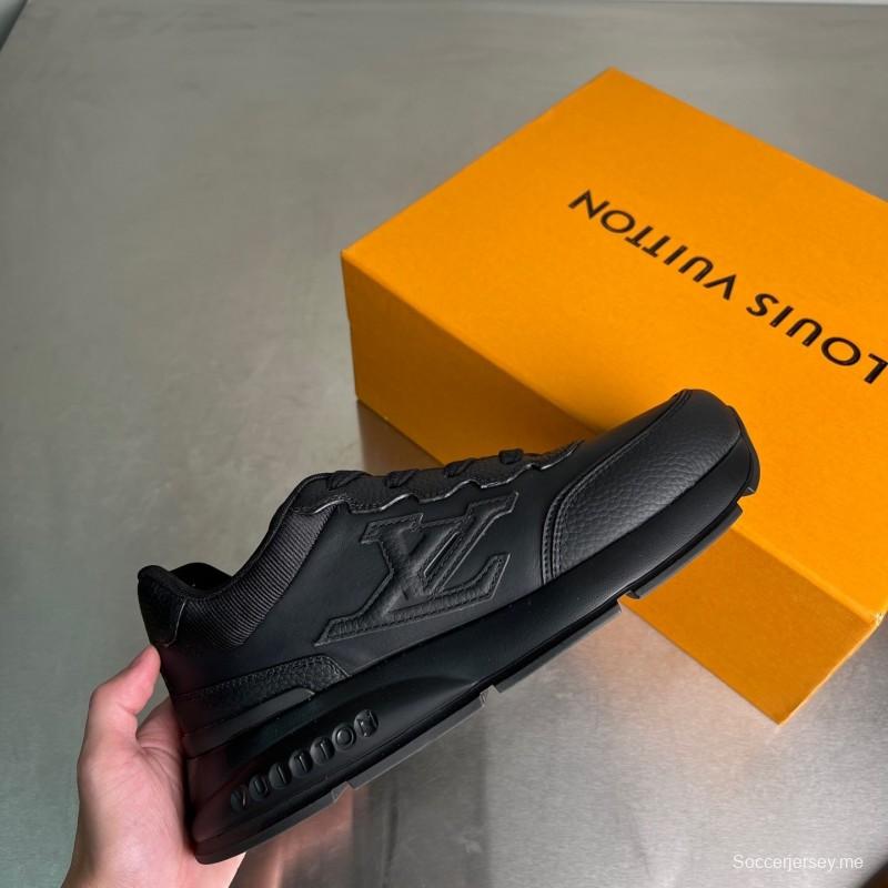 حذاء كاجوال كلاسيكي من الجلد الكلاسيكي برباط عند الأصابع المستديرة - YC