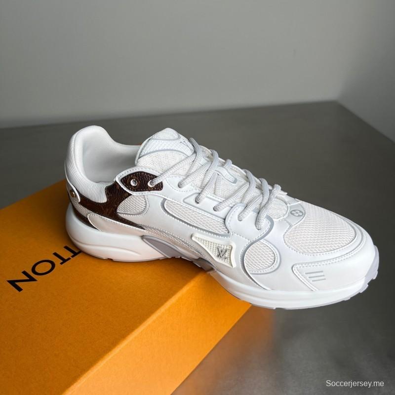 حذاء إل في أولمبيا ذو رباط مستدير من الأمام والجزء العلوي منخفض الكاجوال - YC