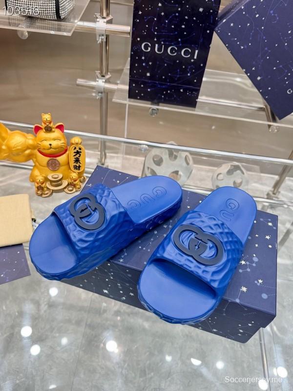 صندل ليدو ليدو المتشابك G للرجال من غوتشي بنعل مطاطي محكم - AS00170