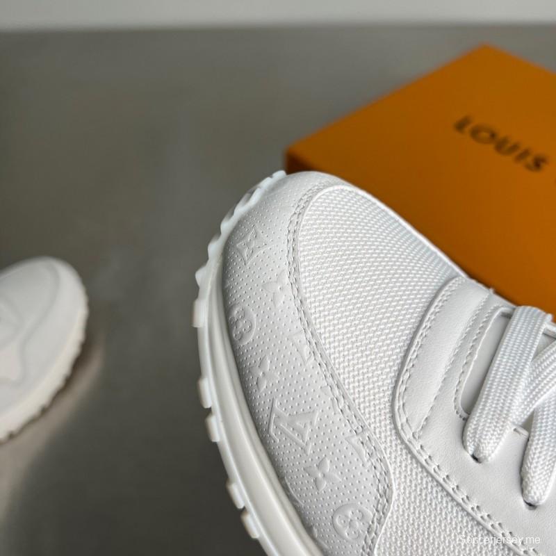 حذاء كاجوال كاجوال من لويس فويتون رن أواي من الجلد برباط عند الأصابع المستديرة - YC