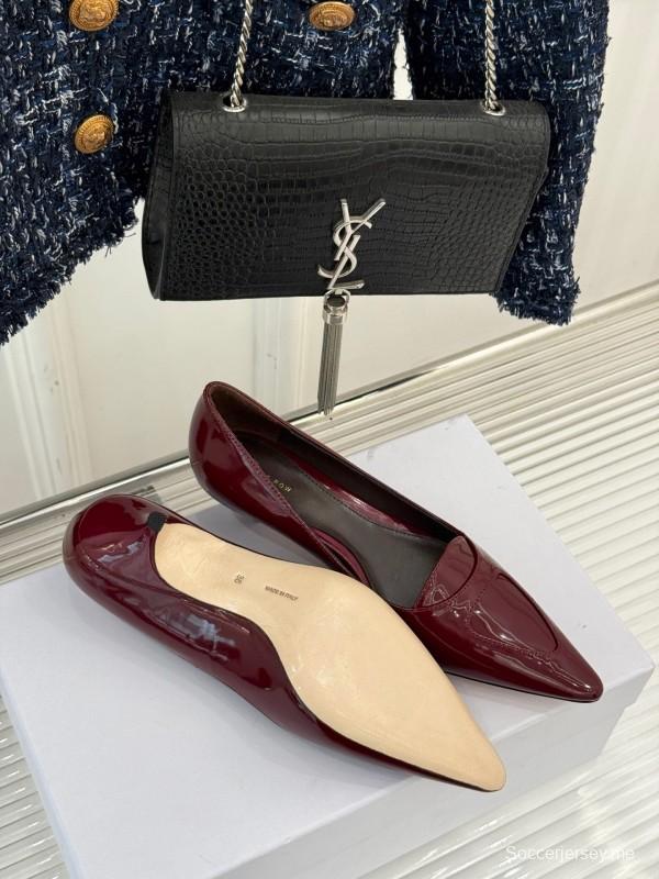 حذاء ذا رو بكعب عالٍ مدبب من الأمام بكعب مدبب من الأمام بتصميم بسيط - KFY00320