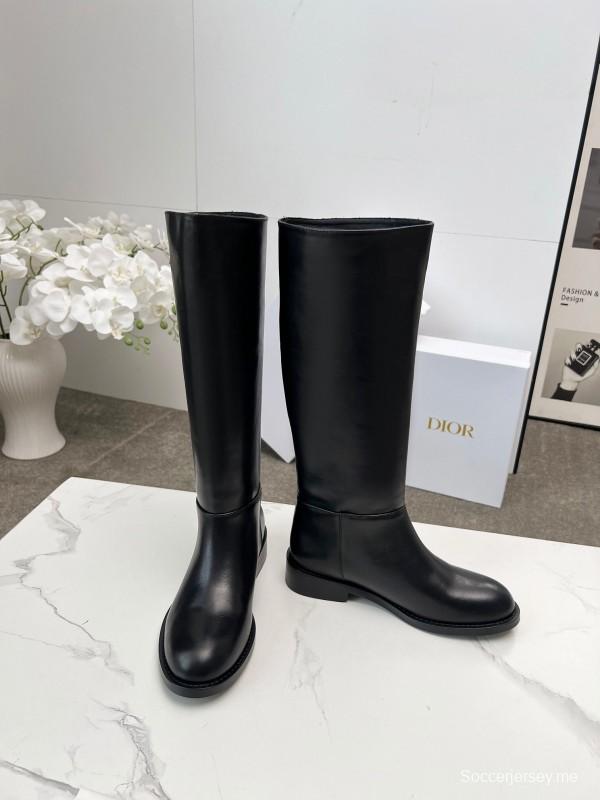 حذاء ديور 2025/SS من ديور 2025/SS من الطراز البريطاني القديم بروغ على طراز الفارس الجديد - LY00460