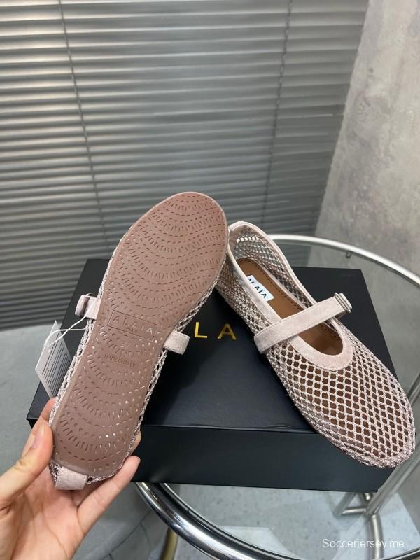 مجموعة ربيع وصيف 2025 لربيع وصيف 2025 صندل مسطح شبكي ملون جديد - KFY00270