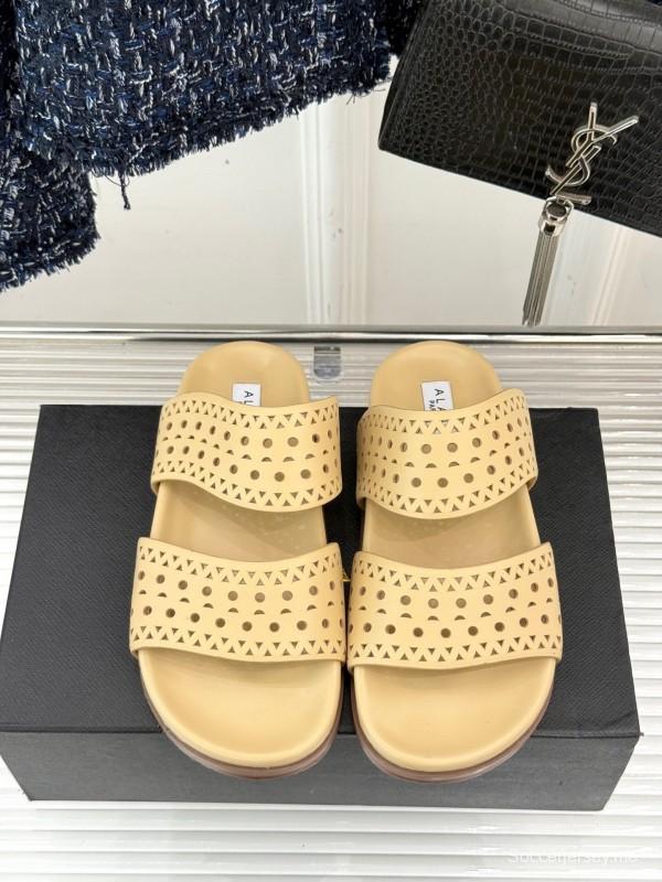 صندل ألايا لربيع وصيف 2025 صندل كاجوال بفتحة ليزر - KFY00260