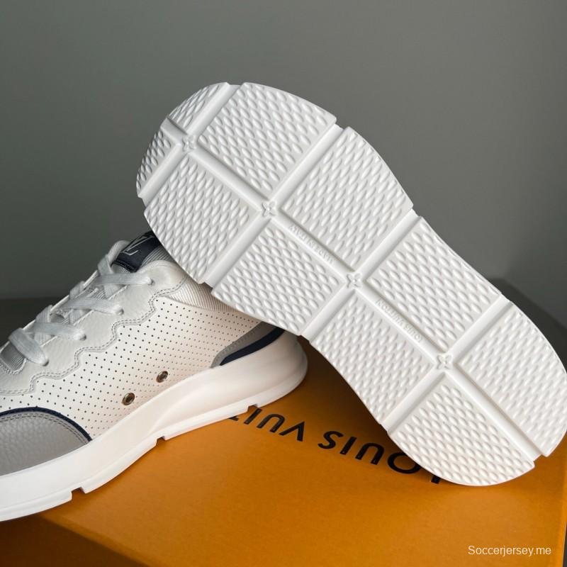 حذاء كاجوال كلاسيكي من الجلد الكلاسيكي برباط عند الأصابع المستديرة - YC