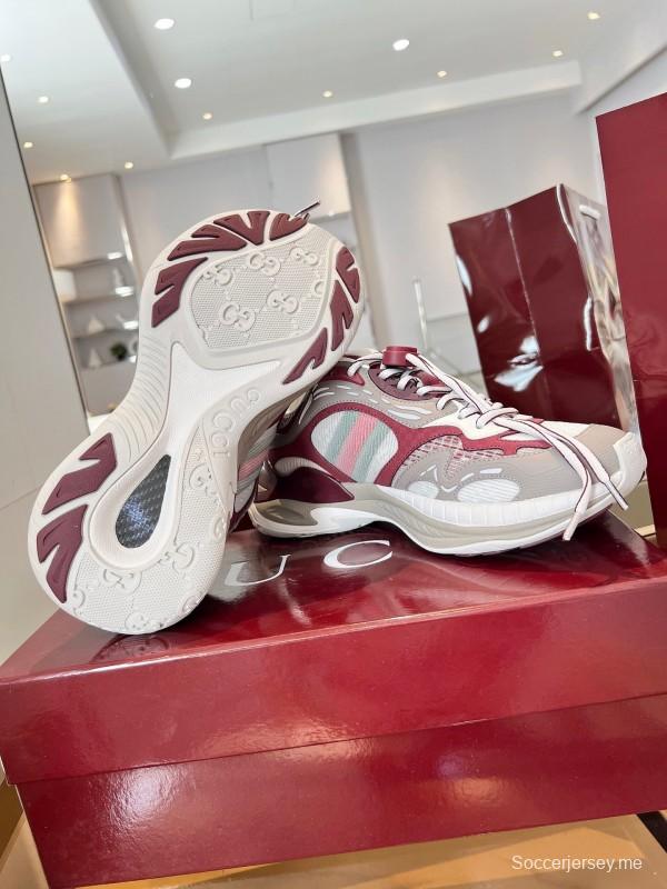 حذاء رياضي 2.0 من غوتشي 2025 SS Collection 2.0 بخطوط عاكسة وتصميم قديم - AS00450