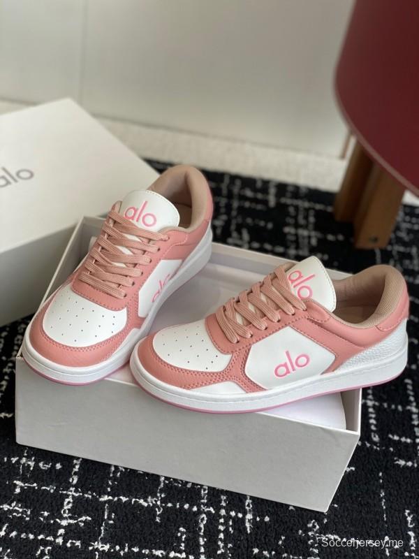 حذاء رياضي أبيض بلونين من ألو 2025 س س س بلونين أبيض مريح ومنصة كاجوال - KFY00280