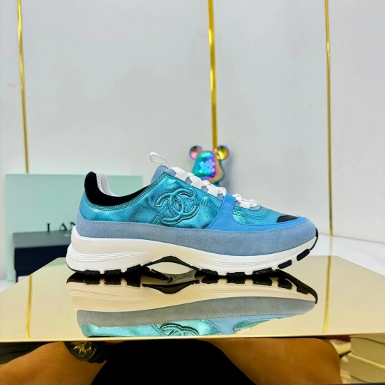 شانيل 2025 شانيل 2025 حذاء رياضي كاجوال بنعل مكتنزة - LY00310