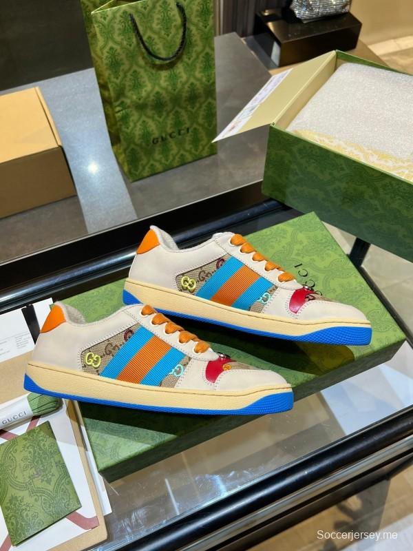 حذاء رياضي من غوتشي 2025 من مجموعة غوتشي 2025 بتصميم ريترو وميزات مريحة - AS00270