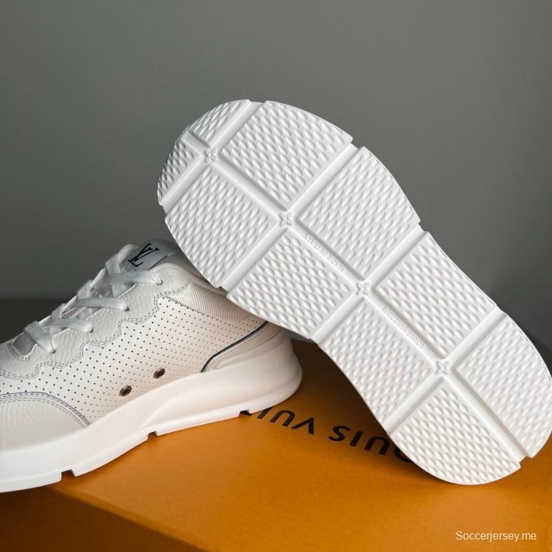 حذاء كاجوال كلاسيكي من الجلد الكلاسيكي برباط عند الأصابع المستديرة - YC