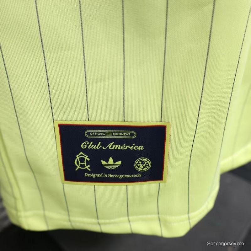 Player Version 25/26 Club America Yellow Adidas Original Jersey