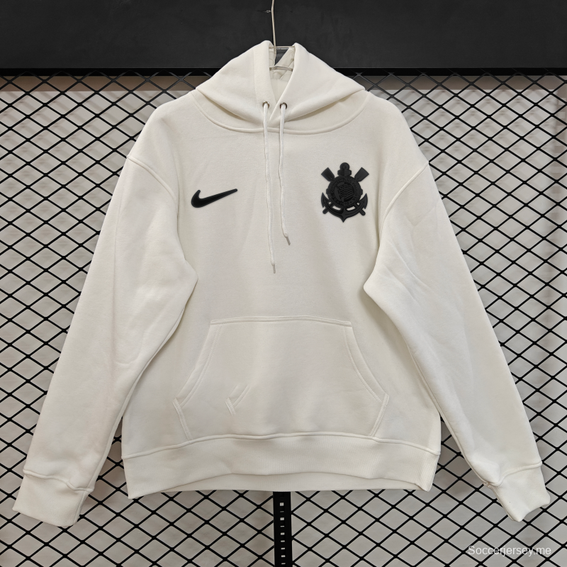 إصدار اللاعب 25/26 كورينثيانز سترة سوداء كاملة بسحاب أسود - 9 ألوان