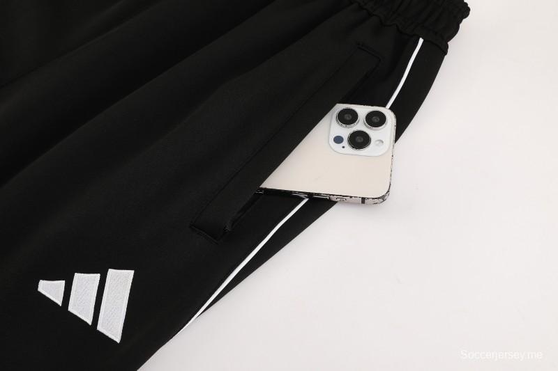 2025 أديداس 2025 جاكيت أحمر كامل بسحاب + بنطلون طويل