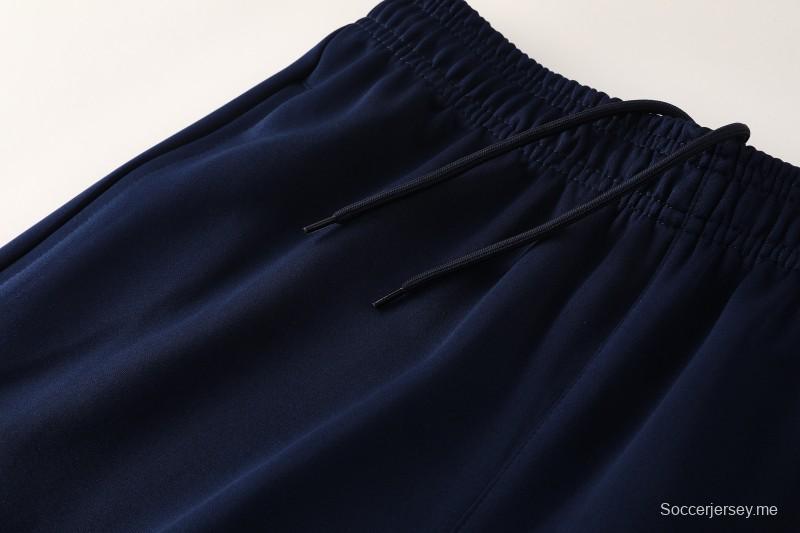 25/26 أس أس سي نابولي سترة رياضية بيضاء بسحاب كامل + بنطلون طويل