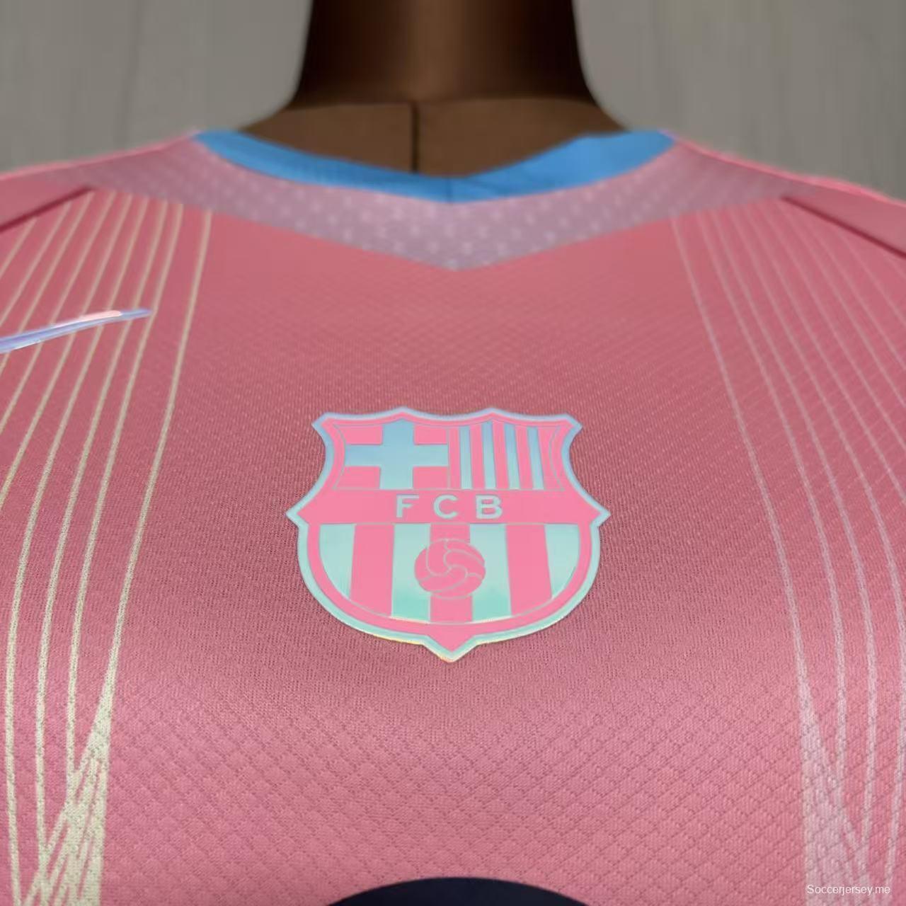 25/26 للنساء قميص برشلونة الوردي 25/26