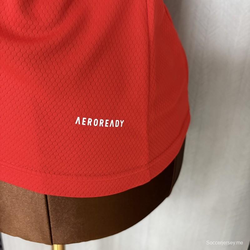 25/26 قميص أحمر فلامنجو للنساء