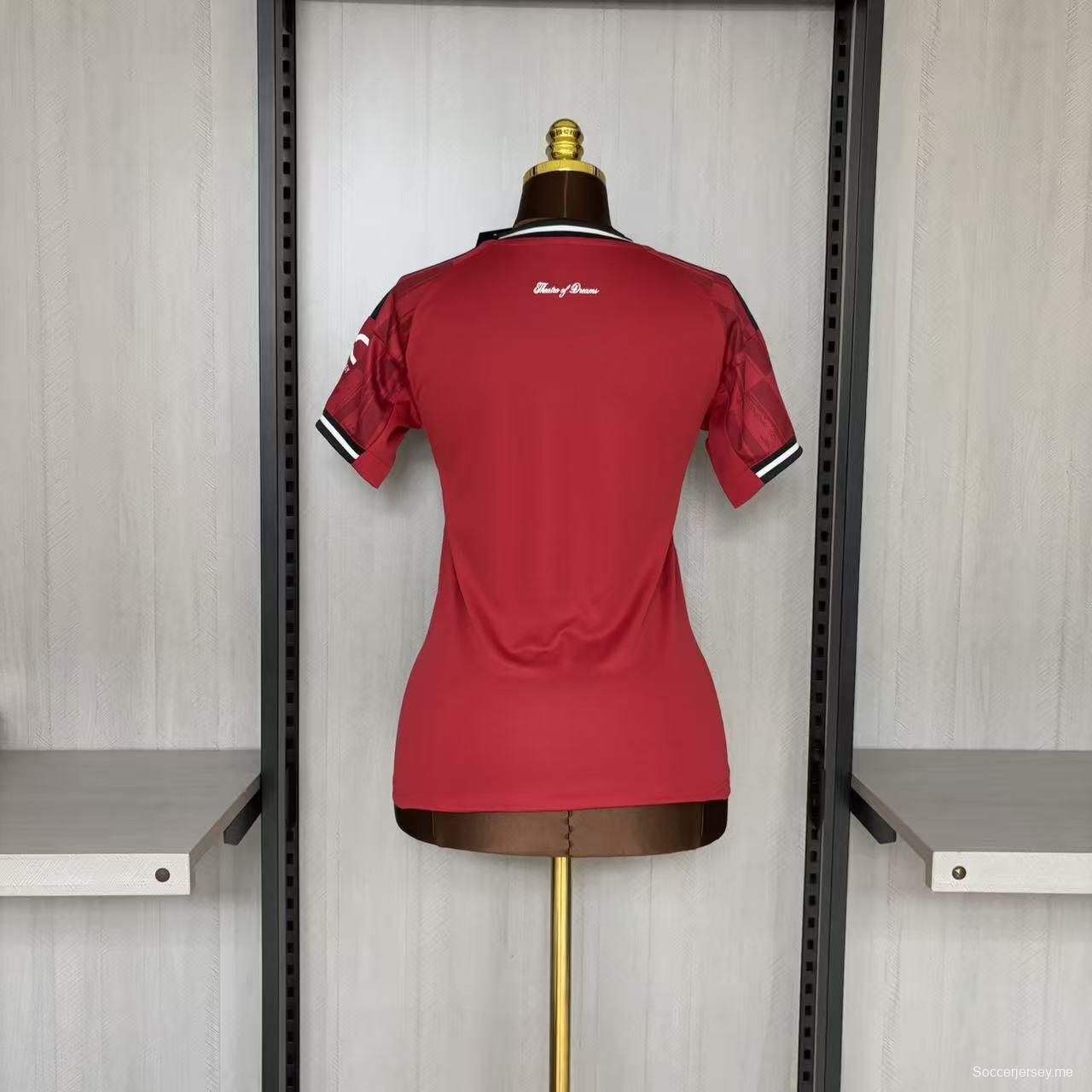 25/26 سيدات مانشستر يونايتد للسيدات قميص المنزل مانشستر يونايتد