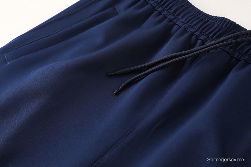 25/26 أرسنال سترة رياضية بسحاب كامل أزرق داكن اللون الأزرق الداكن + بنطلون طويل