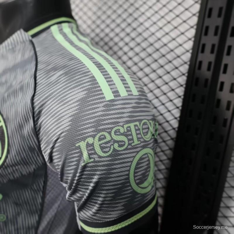 إصدار 25/26 نسخة اللاعب كلوب أمريكا الثالث قميص أخضر نيون رمادي أخضر 25/26