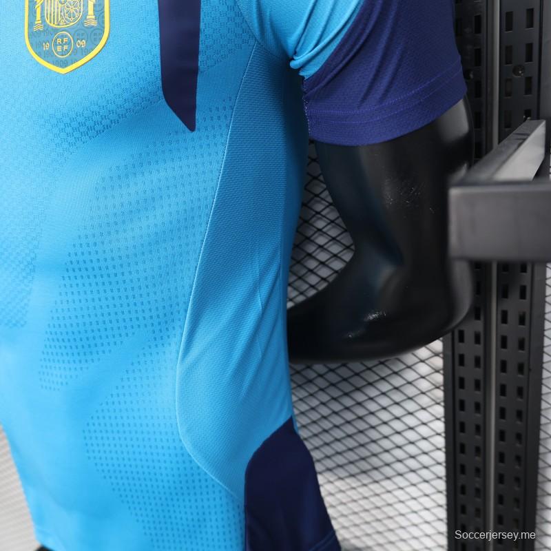 نسخة 2026 قميص التدريب الإسباني الأزرق السماوي إصدار 2026