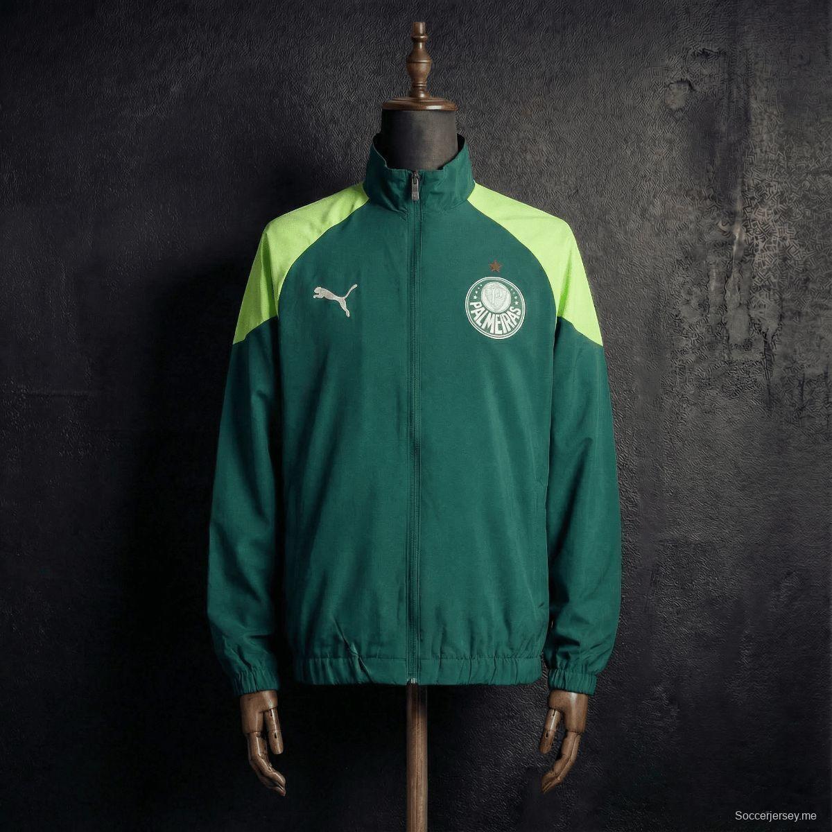 2026 سترة واقية من الرياح باللون الأخضر من Palmeiras