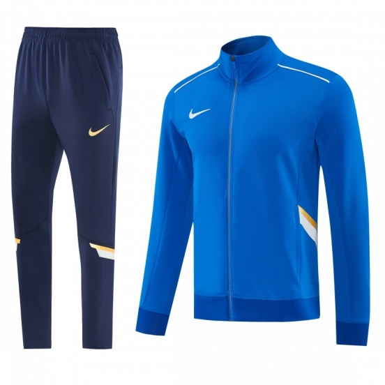 2026 NIKE سترة زرقاء بسحاب كامل + بنطال طويل