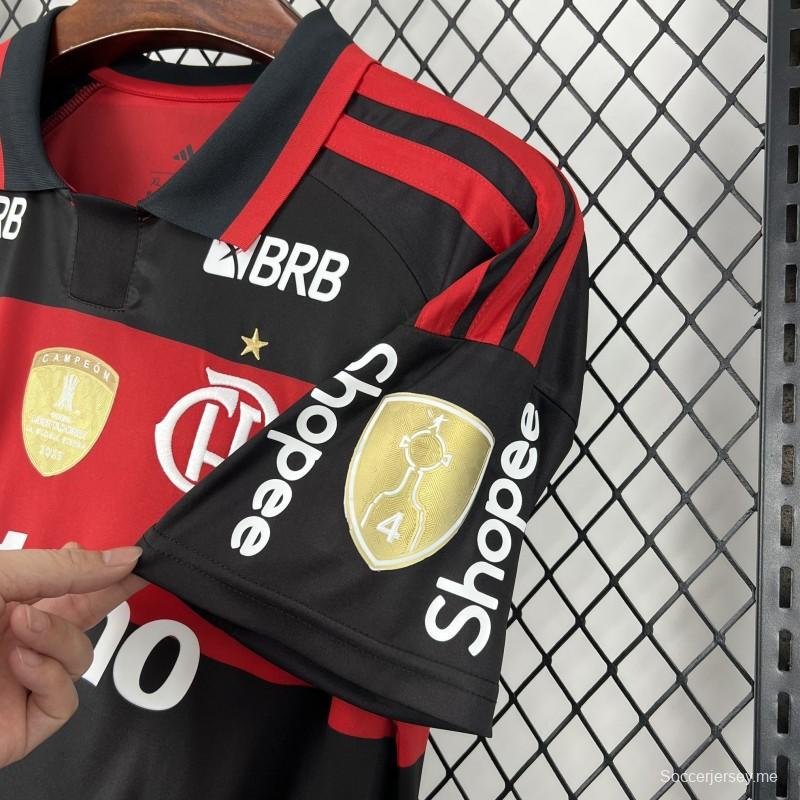 قميص فلامنغو الرجالي للموسم 2026/27 (الملعب الرئيسي) مع جميع الرعاة