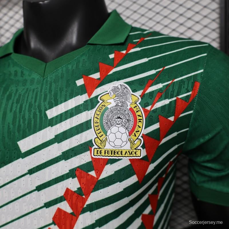 قميص اللاعب الإصدار 2027، قميص المكسيك الأخضر ذو النقشة المائلة