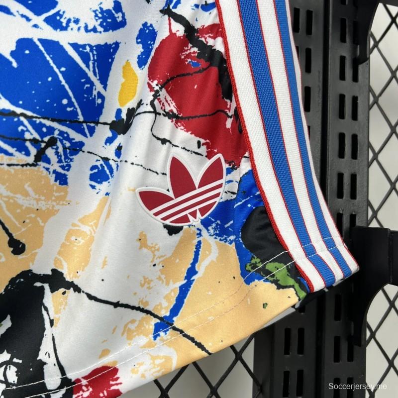 2025/26 شورتات مانشستر يونايتد × ستون روزز للرجال