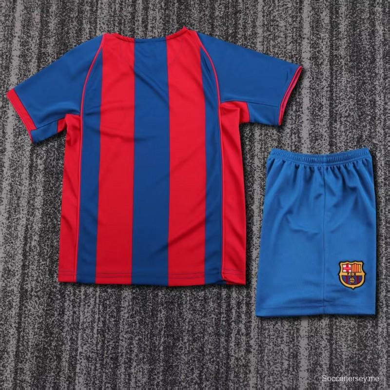 قميص برشلونة الرئيسي للموسم 2004/2005 بطراز كلاسيكي