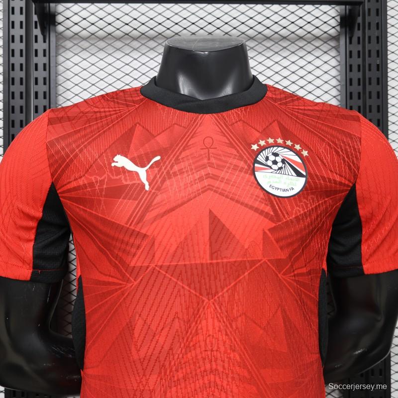 قميص الفريق الرئيسي للاعبين، إصدار 2026، أحمر مصري