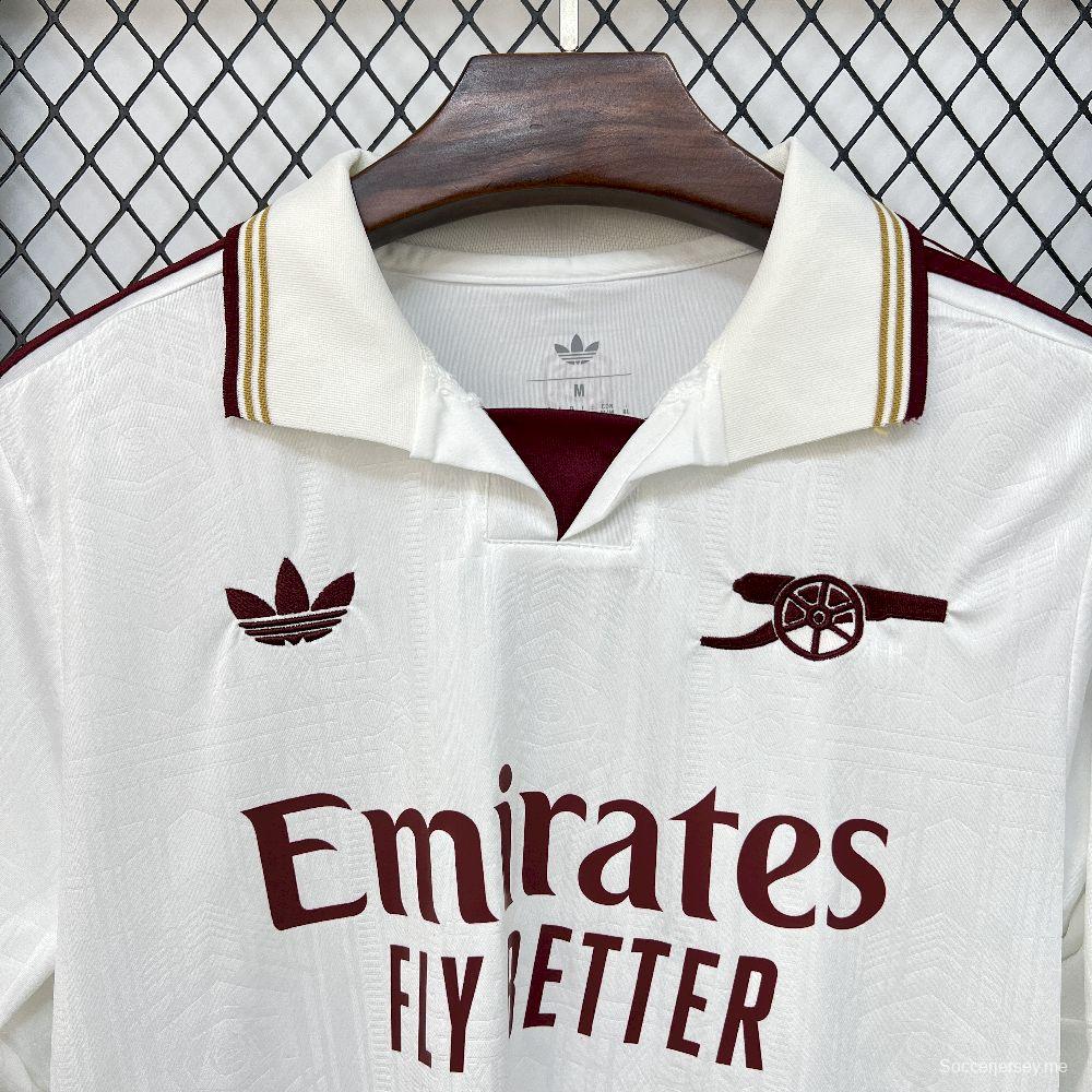 2025/26 قميص رجالي بأكمام طويلة للرجال من أرسنال الثالث