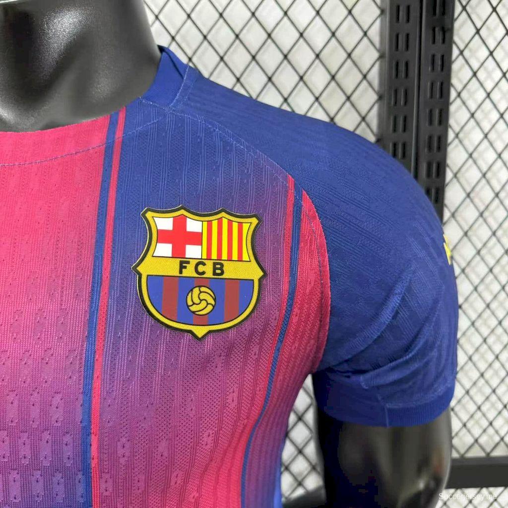 2025/26 Player Version Mens Barcelon X Ed Sheeran Home Jersey
