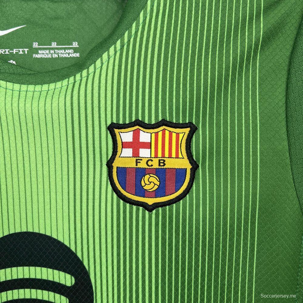 2025/25/26 طقم حراس مرمى برشلونة للأطفال