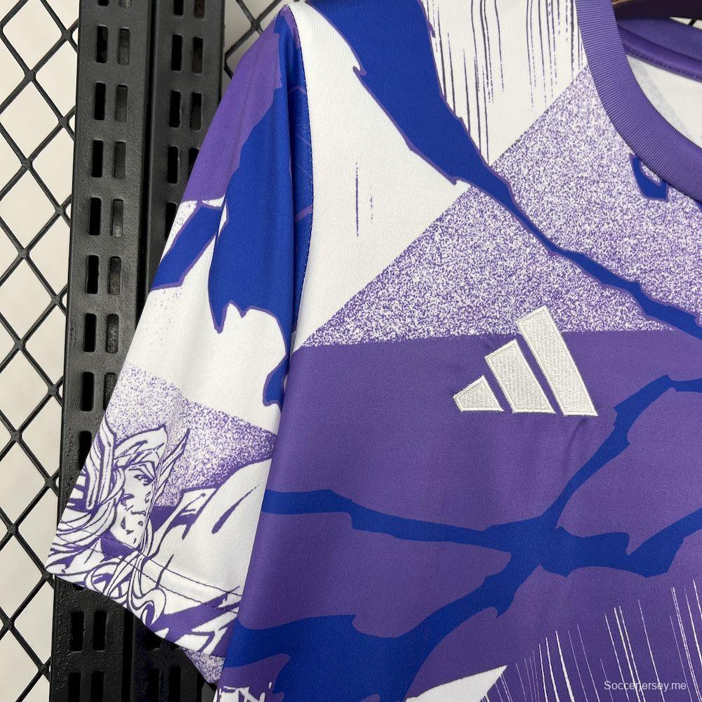 قميص ريال مدريد للرجال لموسم 2025/2026 قبل المباريات