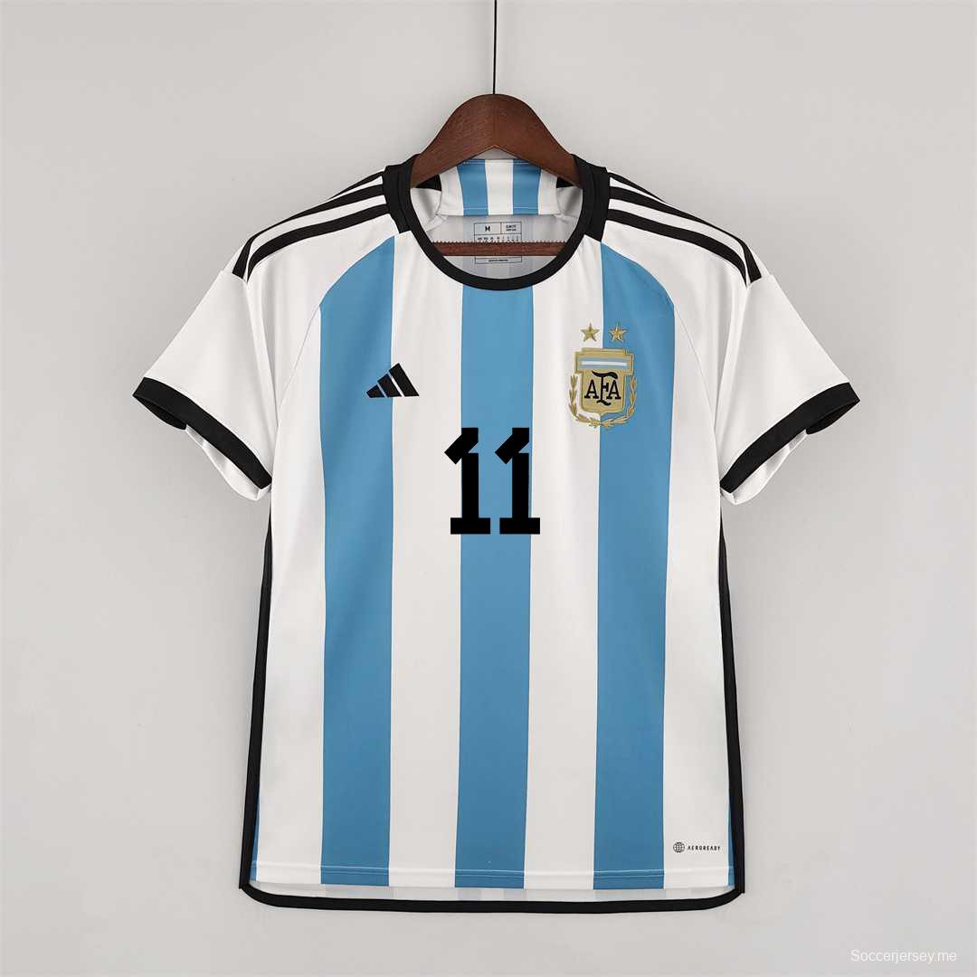2022 قميص منتخب الأرجنتين 2022 لكرة القدم الأساسي
