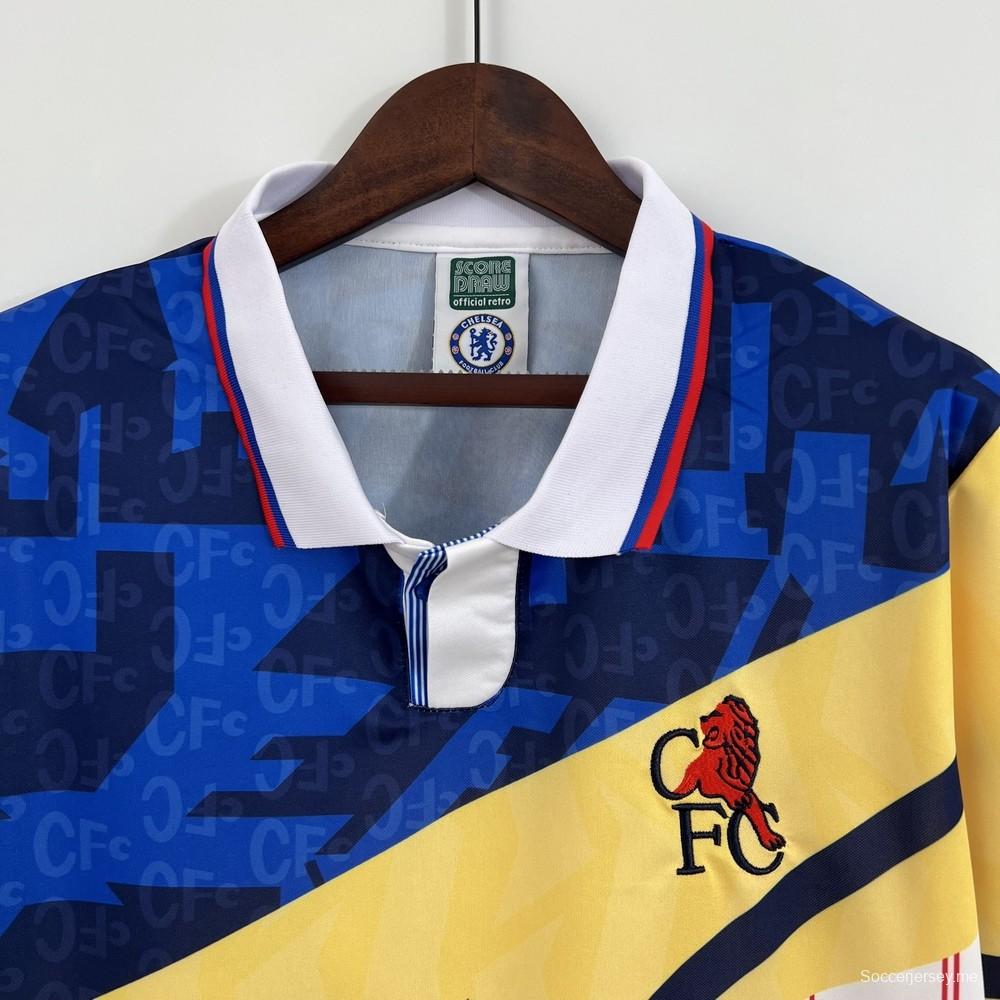 قميص ريترو 1990s تشيلسي × سكوردرو درو ريترو ماش أب جيرسي
