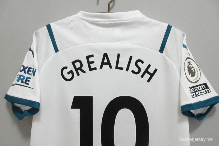 قميص أبيض عتيق 21/22 ريترو 21/22 مانشستر سيتي خارجي
