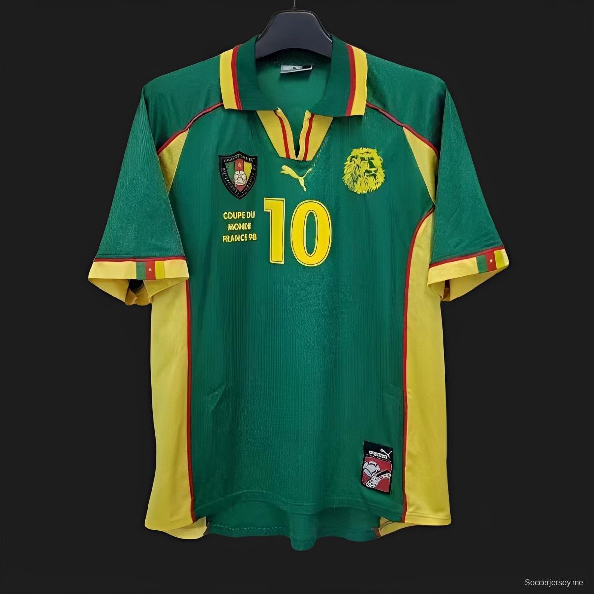 قميص المنتخب الكاميرون 1998 ريترو 1998
