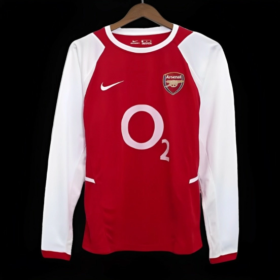 قميص ريترو 02/04 قميص بأكمام طويلة الأكمام ريترو 02/04 أرسنال
