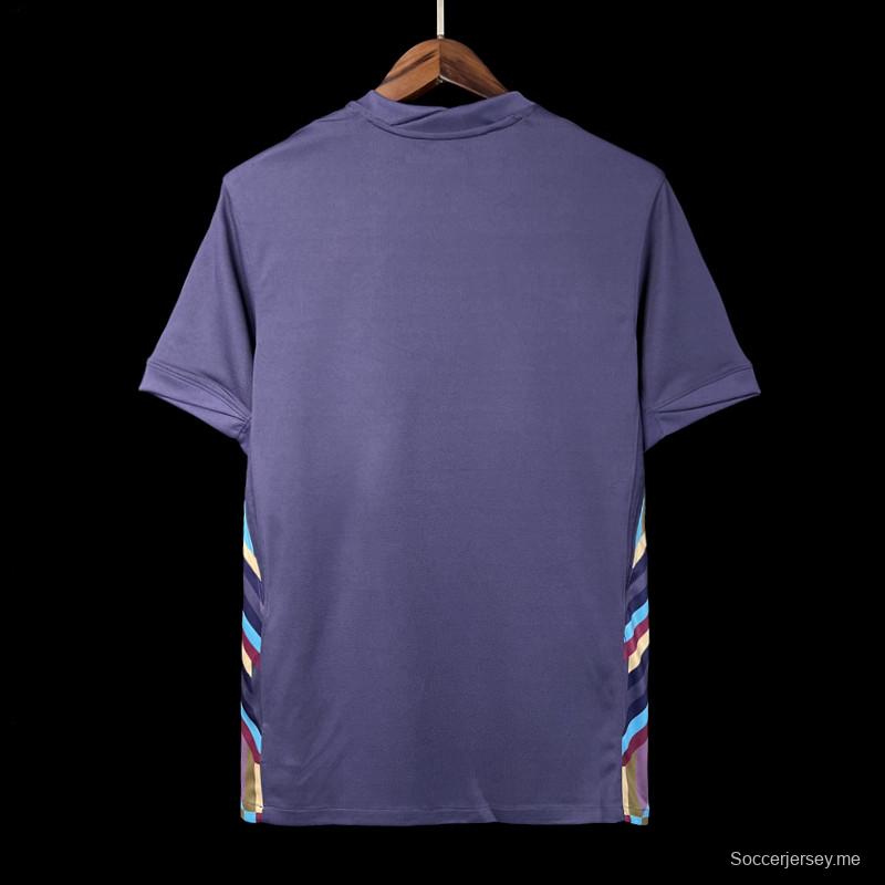 2024 إنجلترا 2024 قميص إنجلترا أزرق اللون الأزرق
