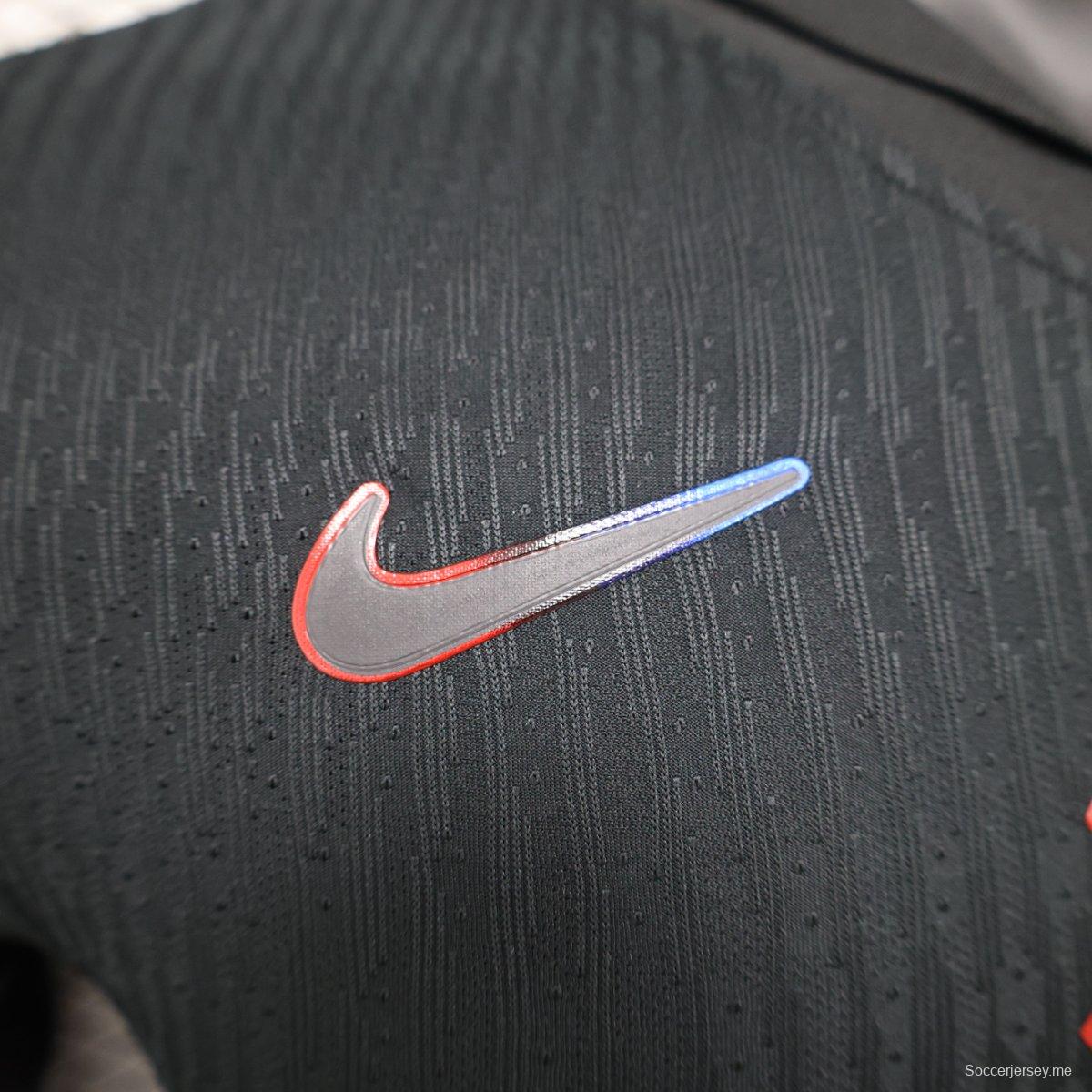 نسخة اللاعب 24/25 قميص برشلونة 24/25 خارجي أسود اللون أسود اللون
