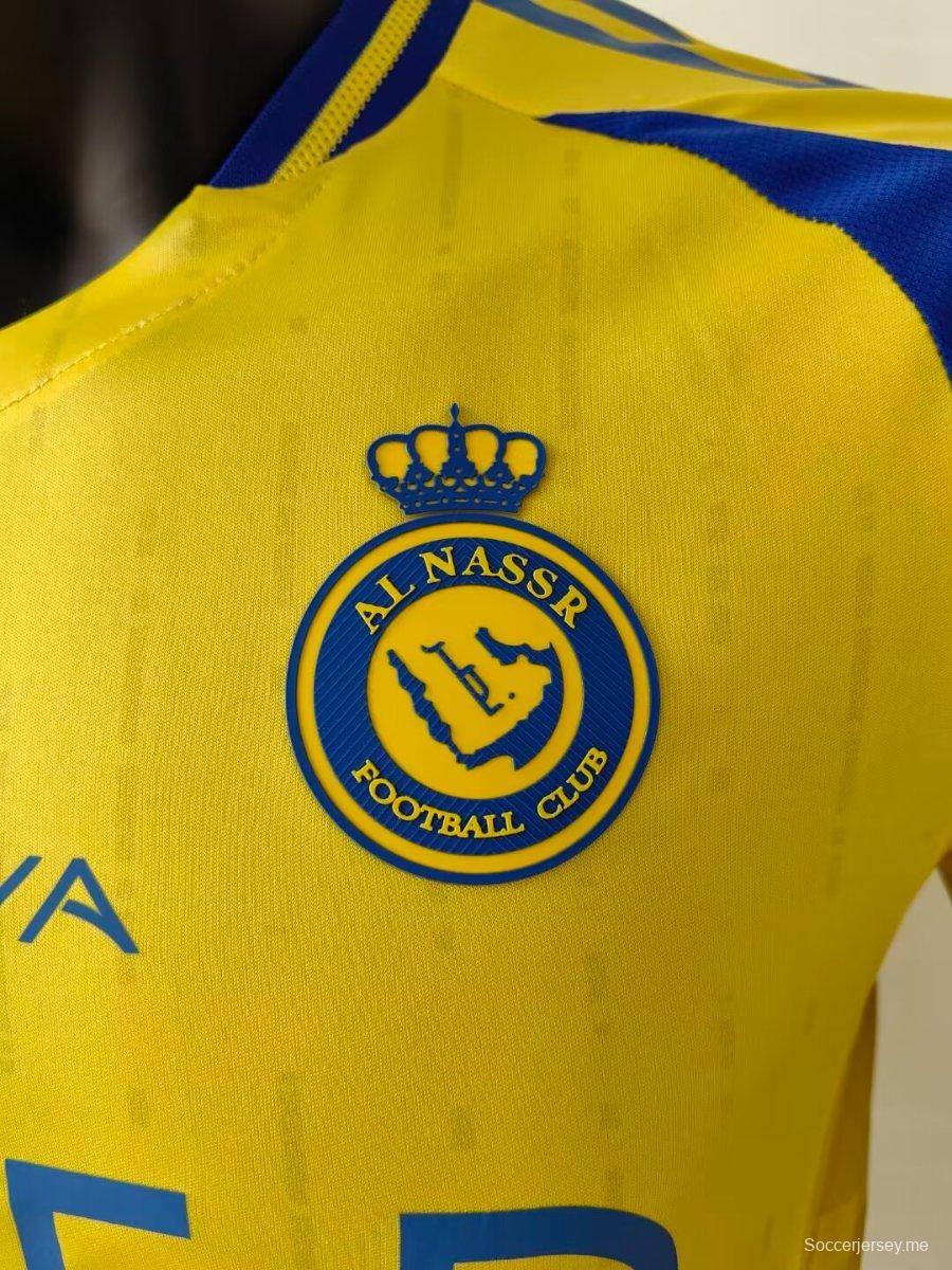 نسخة اللاعب 24/25 القميص الأساسي لنادي النصر 24/25
