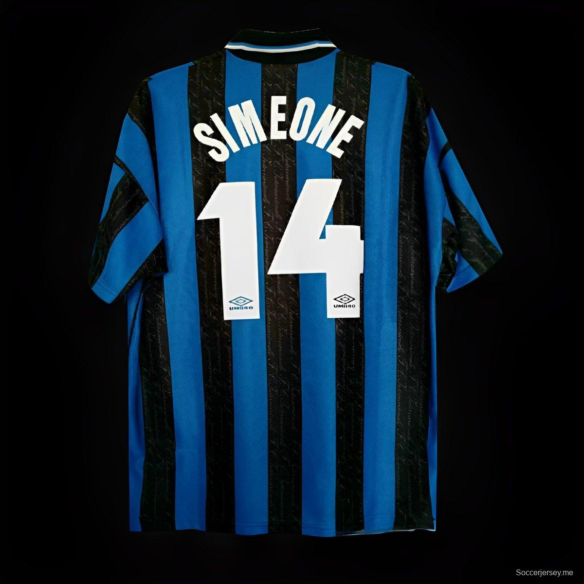 قميص انتر ميلان 97/98 ريترو 97/98 مع رقعة
