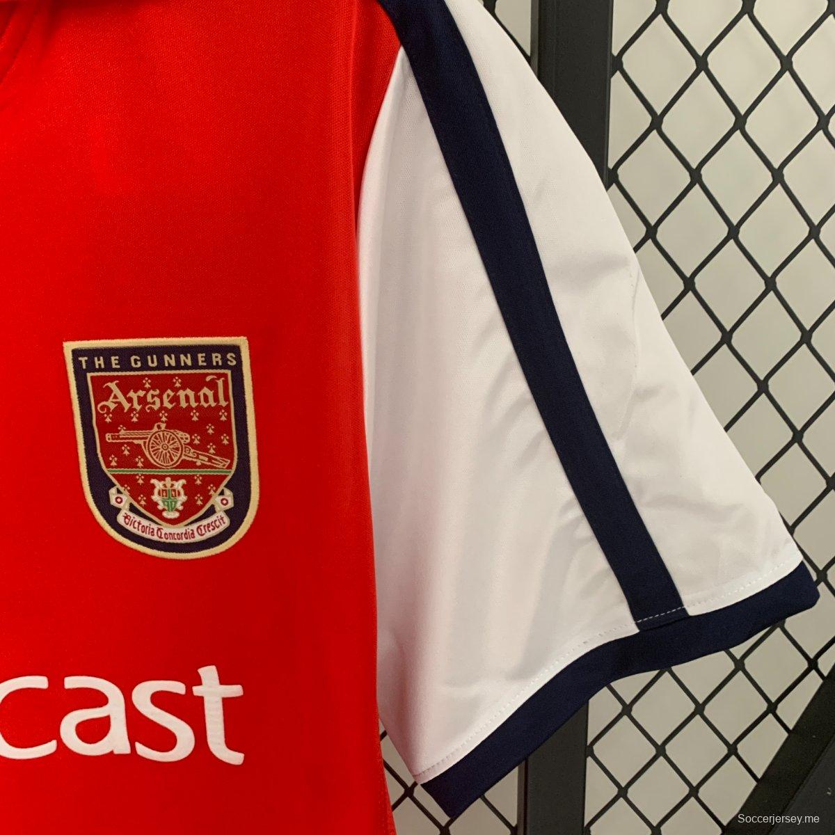 قميص فريق أرسنال 01/02 ريترو 01/02
