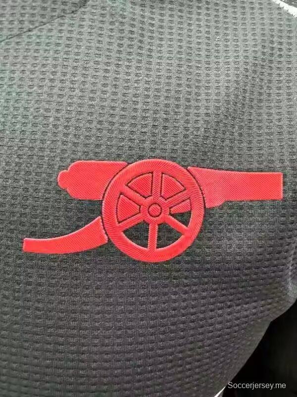 نسخة اللاعب 24/25 قميص بأكمام طويلة أكمام طويلة أسود من أرسنال 24/25
